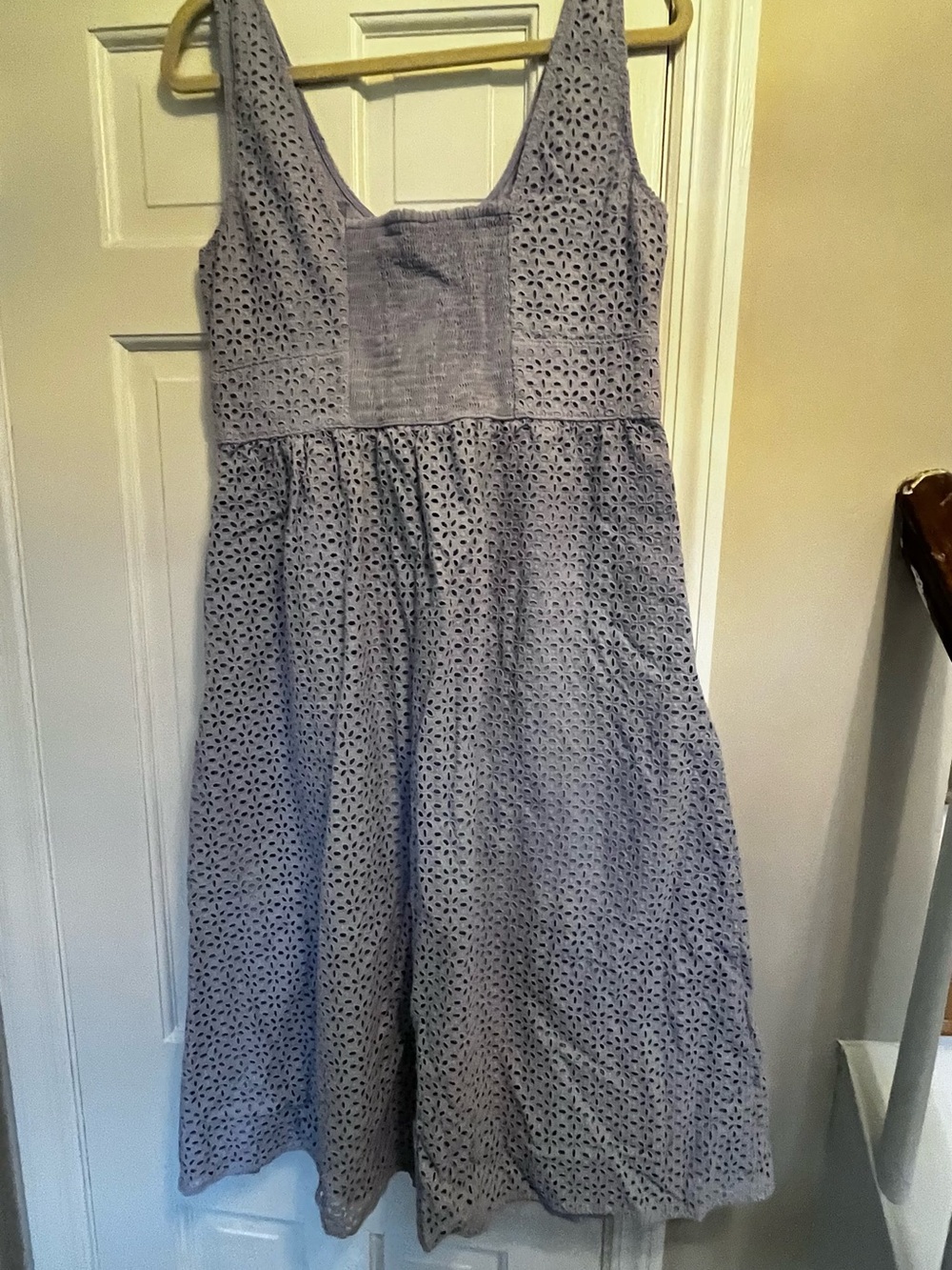 J. Crew Lilac Eyelet Summer Dress